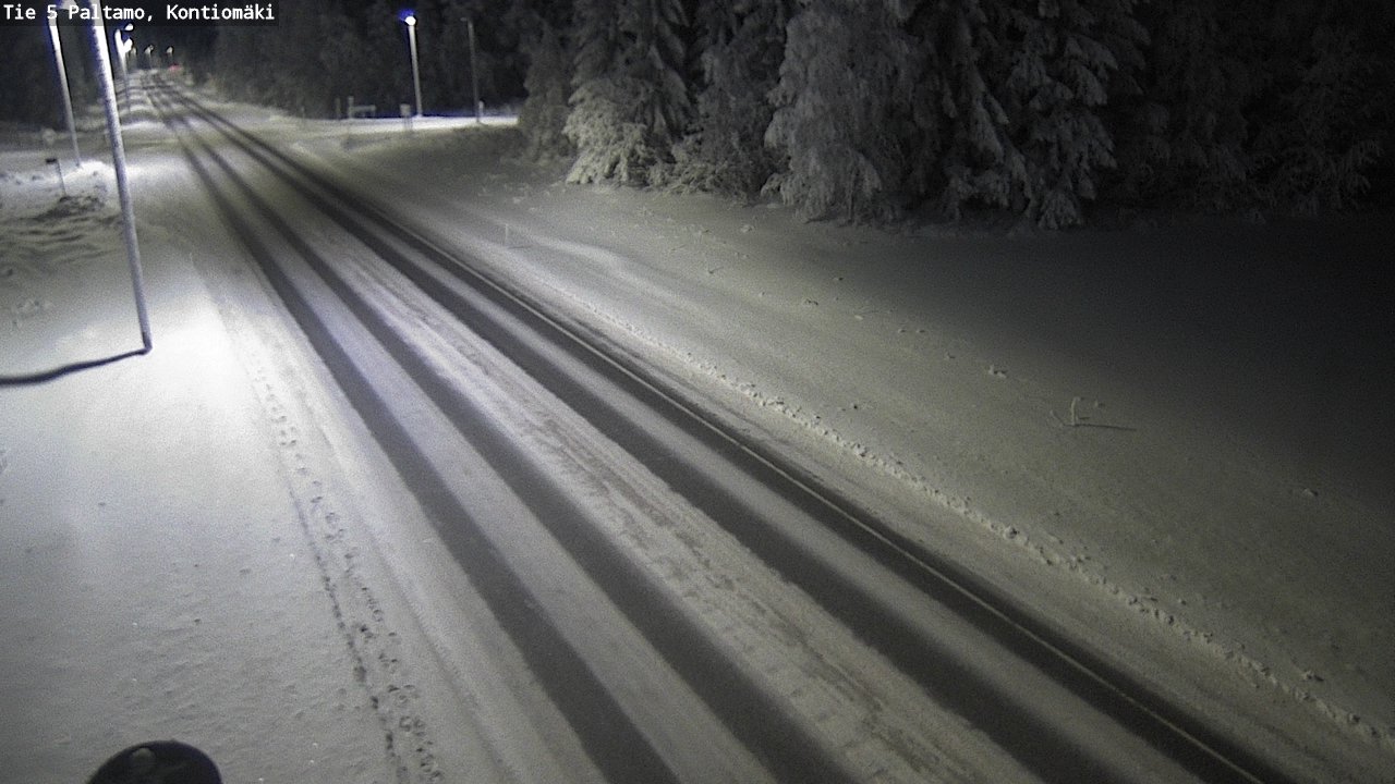 Weather Camera Image Väg 5 Paltamo, Kontiomäki, Paltamo, Kainuu