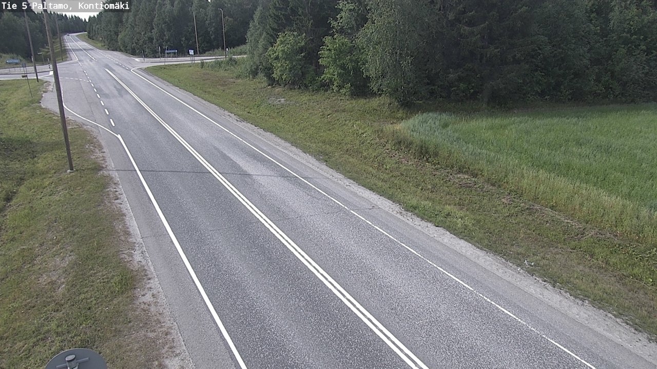 Weather Camera Image Road 5 Paltamo, Kontiomäki, Paltamo, Kainuu