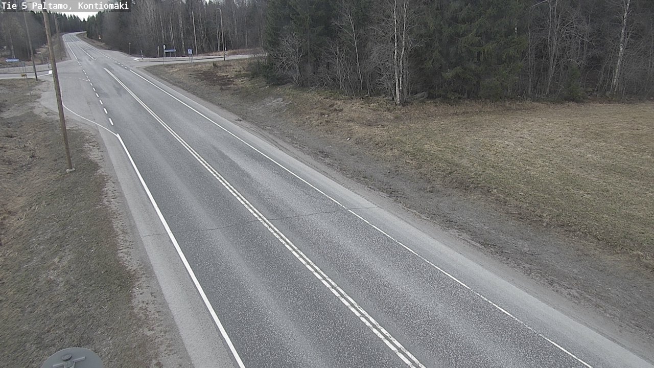 Weather Camera Image Road 5 Paltamo, Kontiomäki, Paltamo, Kainuu