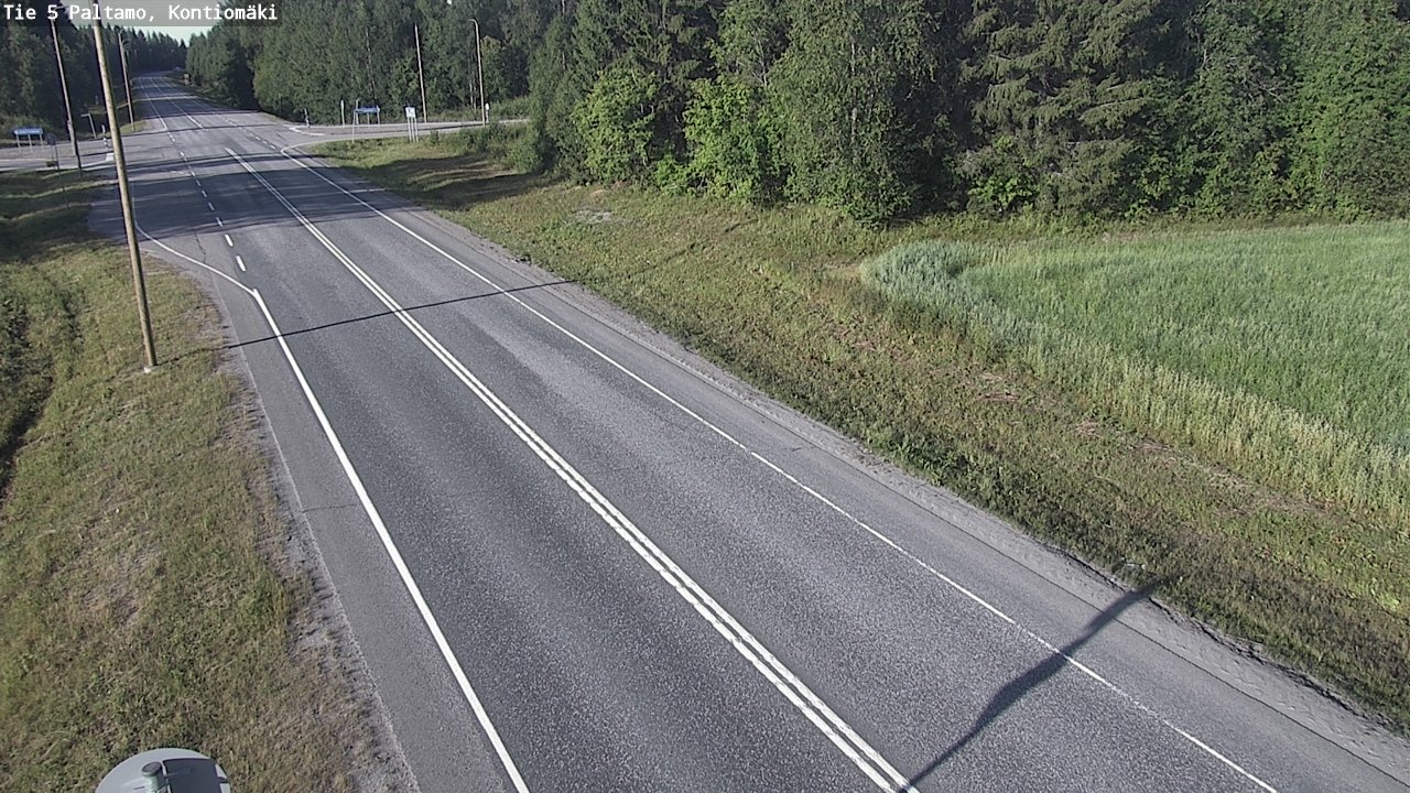Weather Camera Image Väg 5 Paltamo, Kontiomäki, Paltamo, Kainuu