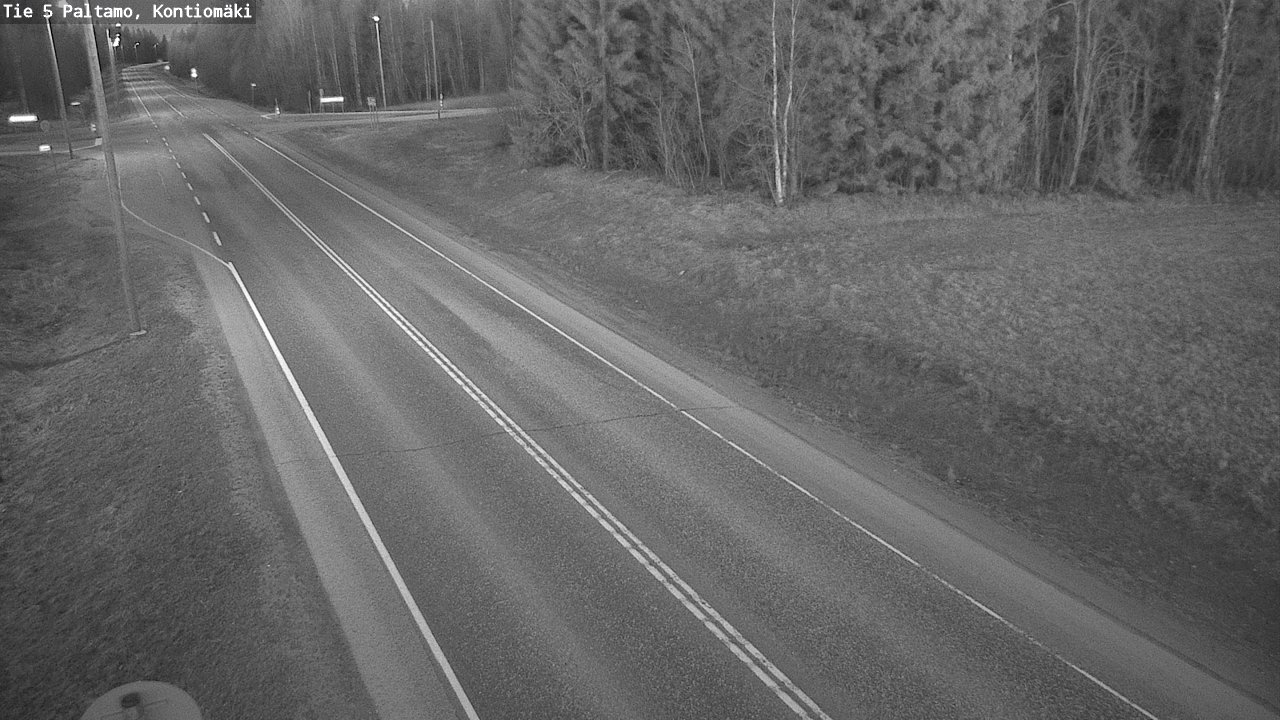 Weather Camera Image Road 5 Paltamo, Kontiomäki, Paltamo, Kainuu