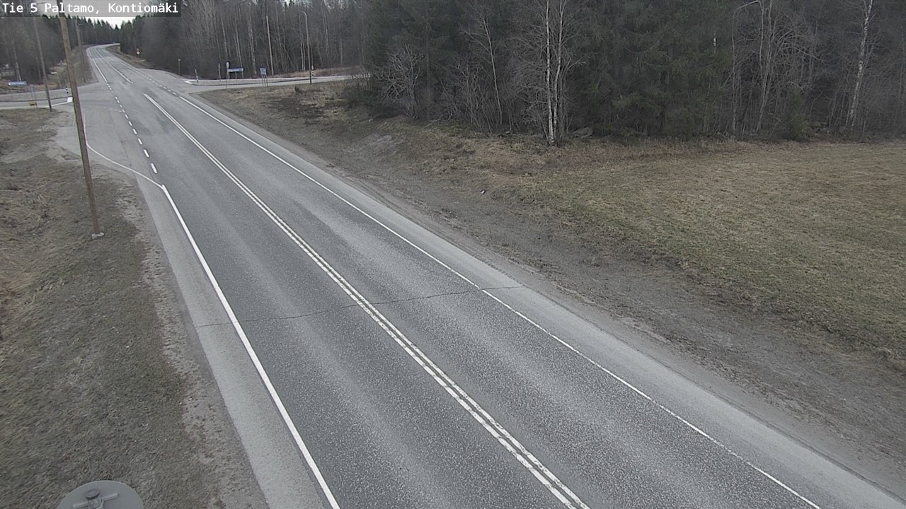 Weather Camera Image Road 5 Paltamo, Kontiomäki, Paltamo, Kainuu
