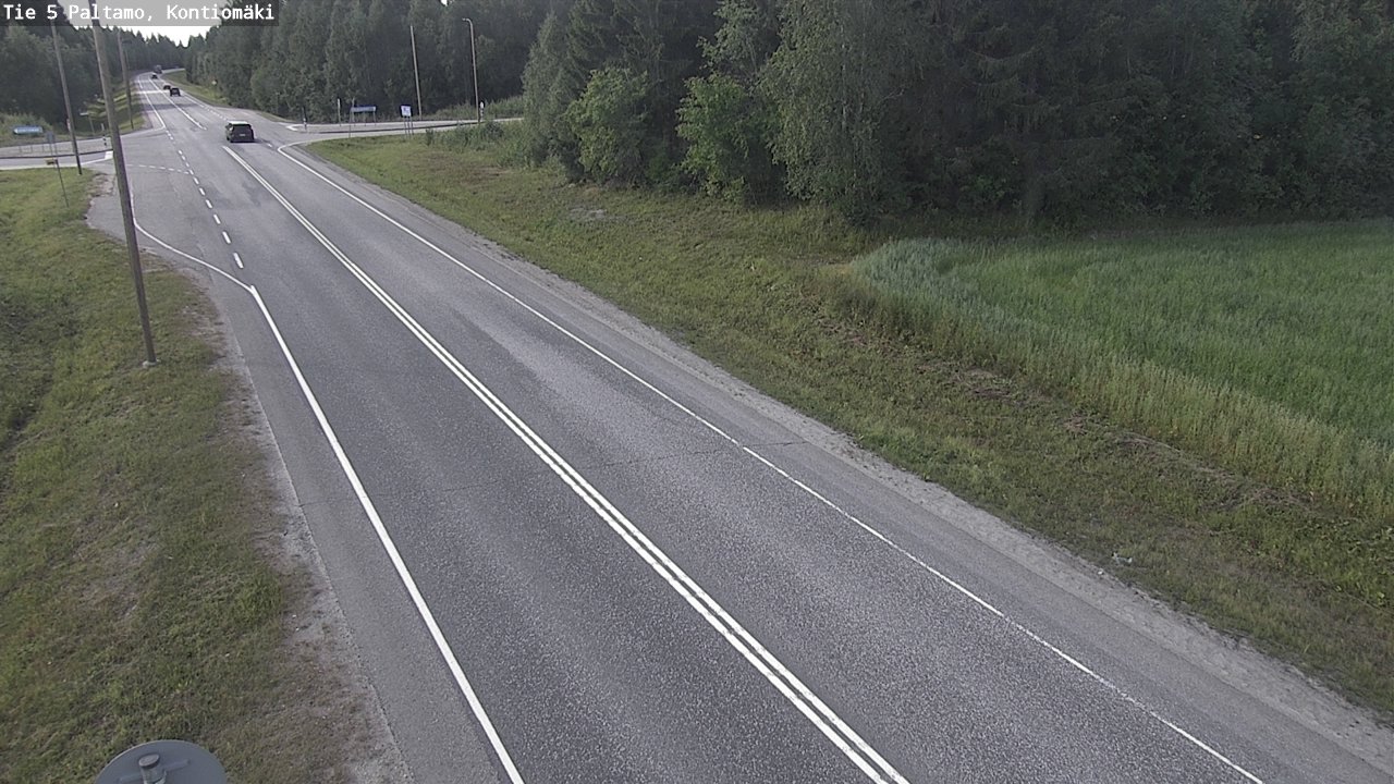Weather Camera Image Väg 5 Paltamo, Kontiomäki, Paltamo, Kainuu