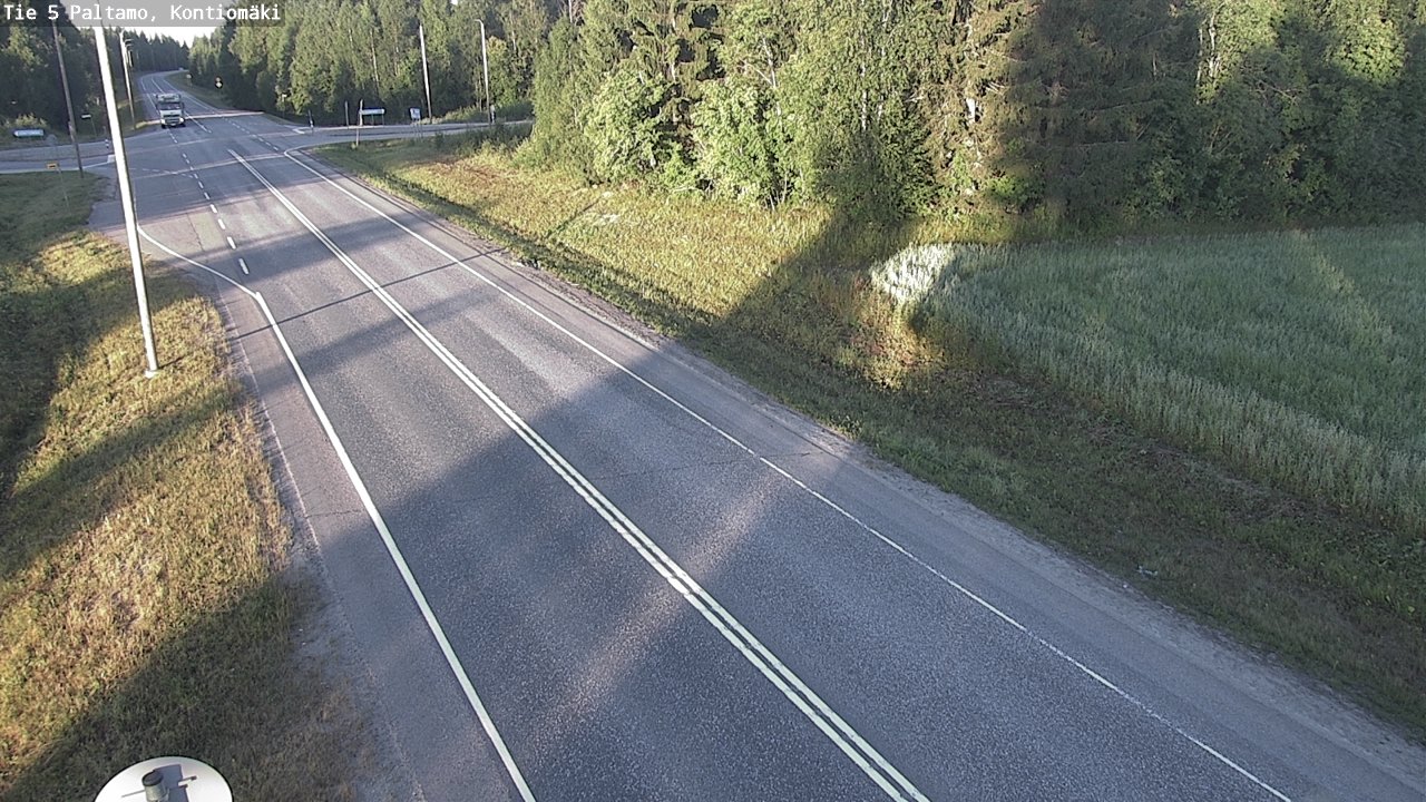 Weather Camera Image Väg 5 Paltamo, Kontiomäki, Paltamo, Kainuu