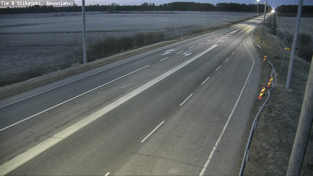 Weather Camera Image Väg 8 Siikajoki, Revolax, Siikajoki, Pohjois-Pohjanmaa