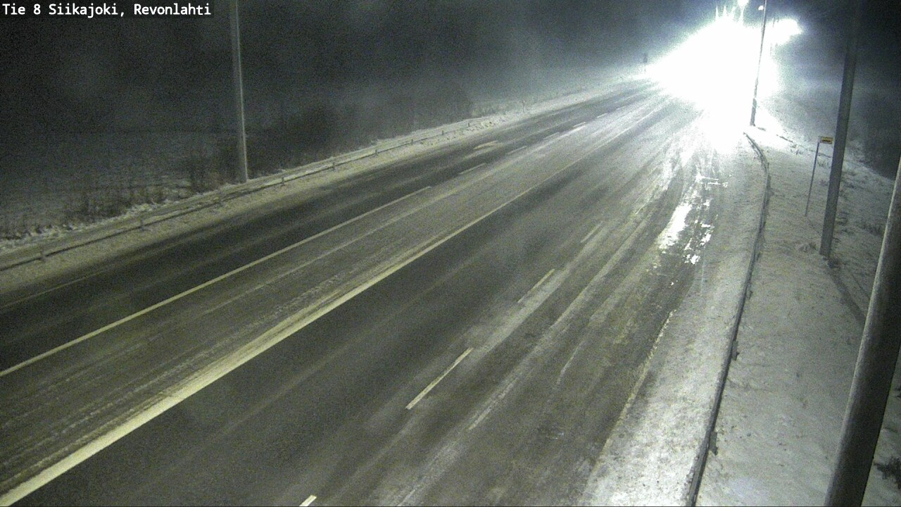 Weather Camera Image Road 8 Siikajoki, Revonlahti, Siikajoki, Pohjois-Pohjanmaa