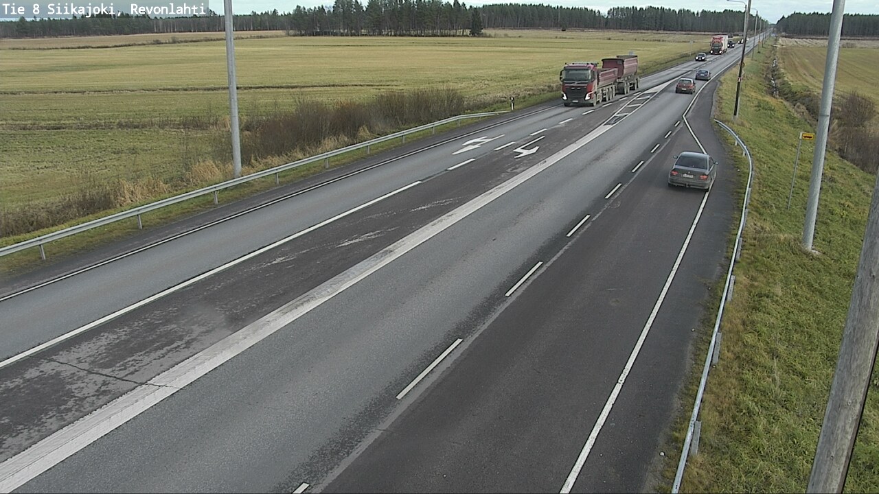 Kelikamerat Kuva Tie 8 Siikajoki, Revonlahti, Siikajoki, Pohjois-Pohjanmaa