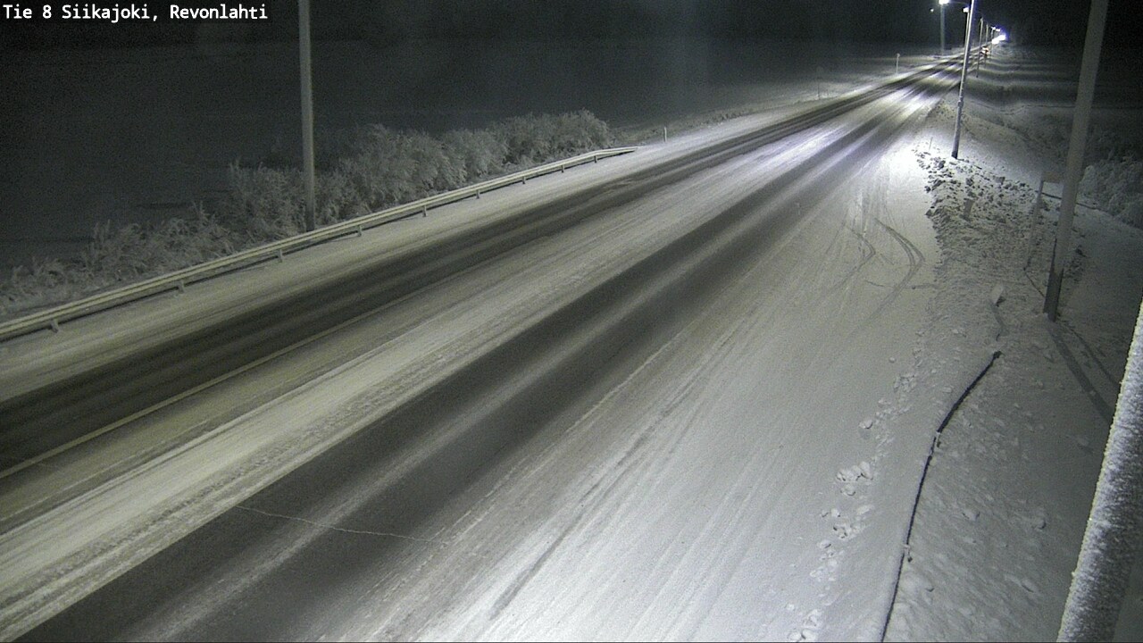 Weather Camera Image Road 8 Siikajoki, Revonlahti, Siikajoki, Pohjois-Pohjanmaa