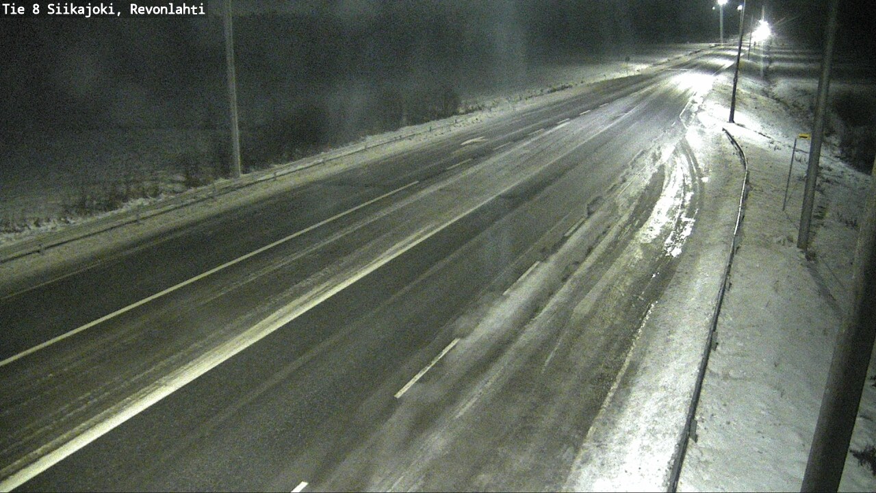 Weather Camera Image Road 8 Siikajoki, Revonlahti, Siikajoki, Pohjois-Pohjanmaa