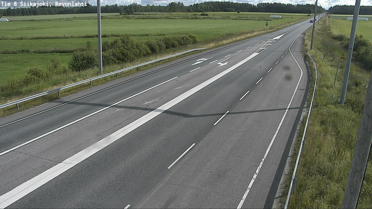 Weather Camera Image Väg 8 Siikajoki, Revolax, Siikajoki, Pohjois-Pohjanmaa