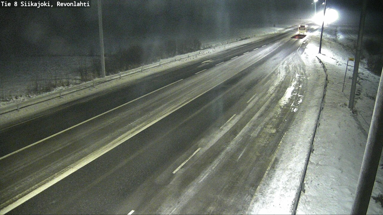 Weather Camera Image Road 8 Siikajoki, Revonlahti, Siikajoki, Pohjois-Pohjanmaa
