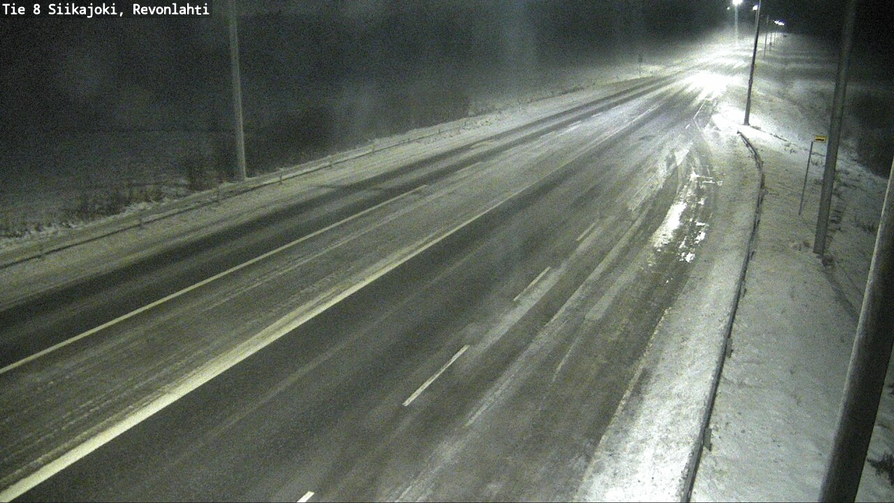 Weather Camera Image Road 8 Siikajoki, Revonlahti, Siikajoki, Pohjois-Pohjanmaa