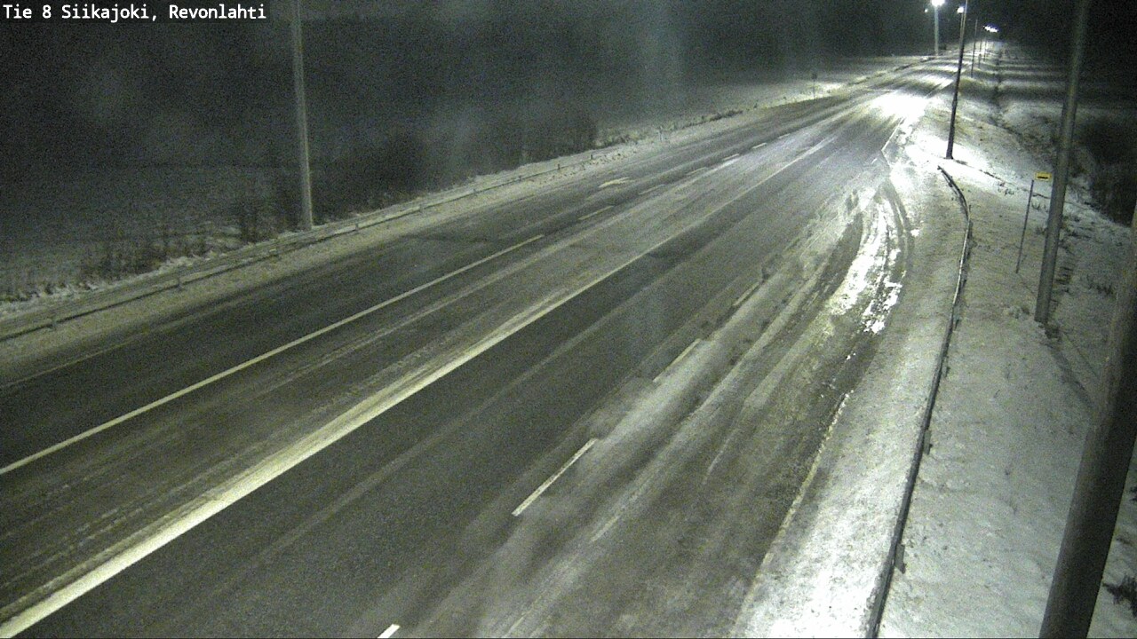 Weather Camera Image Road 8 Siikajoki, Revonlahti, Siikajoki, Pohjois-Pohjanmaa