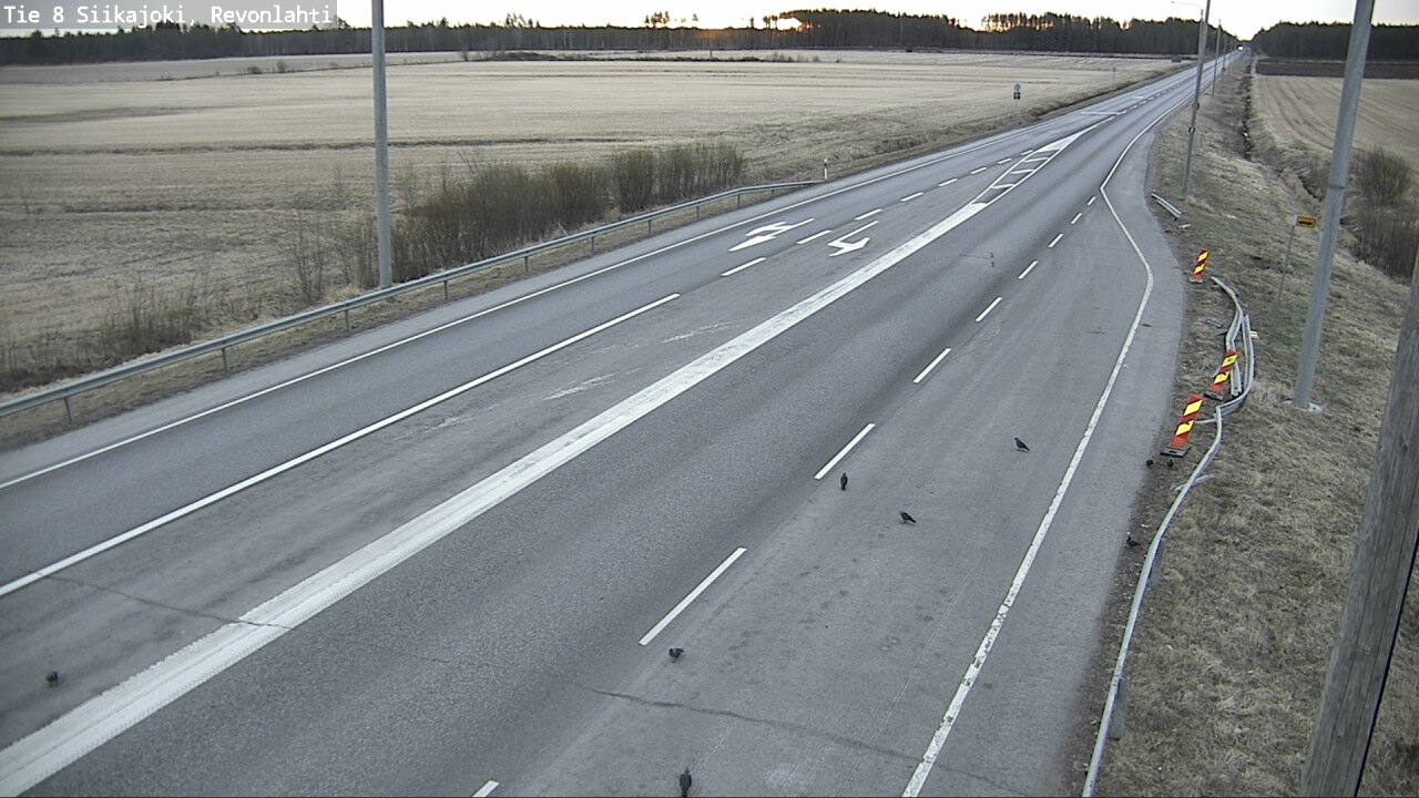 Weather Camera Image Väg 8 Siikajoki, Revolax, Siikajoki, Pohjois-Pohjanmaa