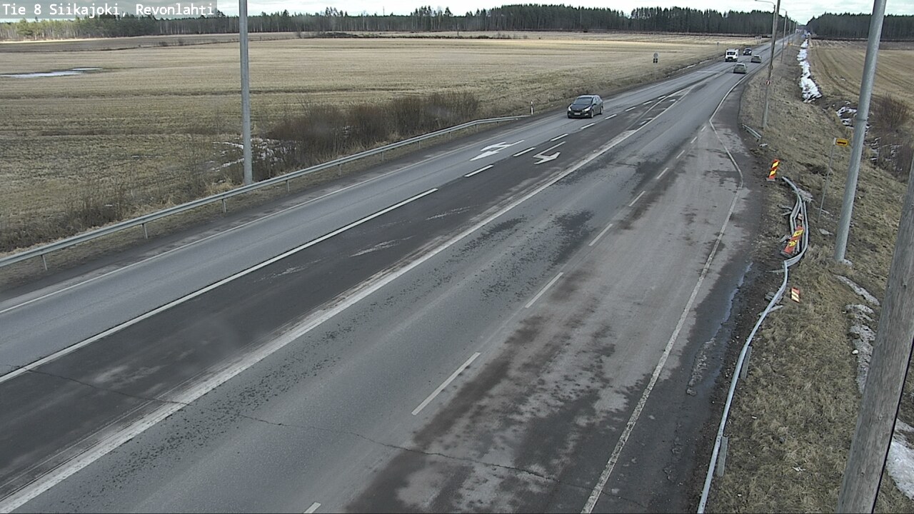 Weather Camera Image Väg 8 Siikajoki, Revolax, Siikajoki, Pohjois-Pohjanmaa