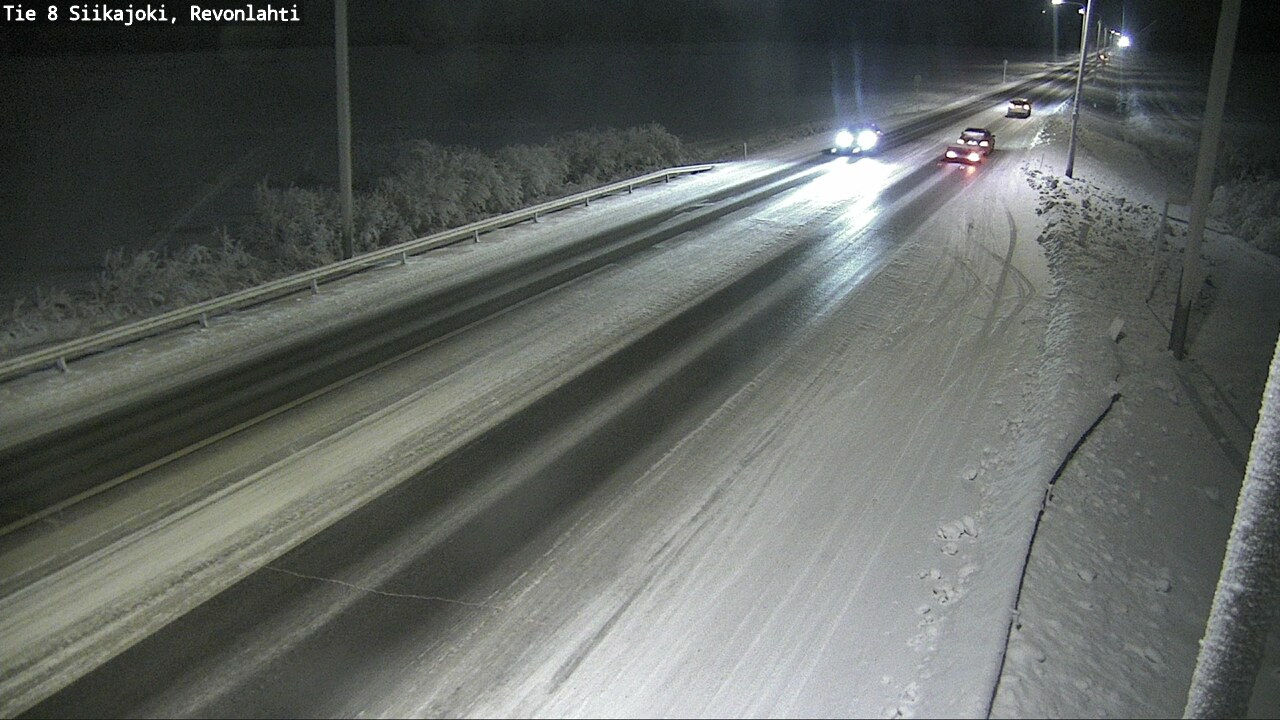 Weather Camera Image Road 8 Siikajoki, Revonlahti, Siikajoki, Pohjois-Pohjanmaa