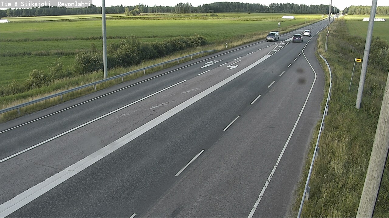 Weather Camera Image Road 8 Siikajoki, Revonlahti, Siikajoki, Pohjois-Pohjanmaa