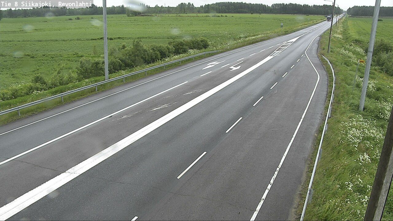 Weather Camera Image Väg 8 Siikajoki, Revolax, Siikajoki, Pohjois-Pohjanmaa