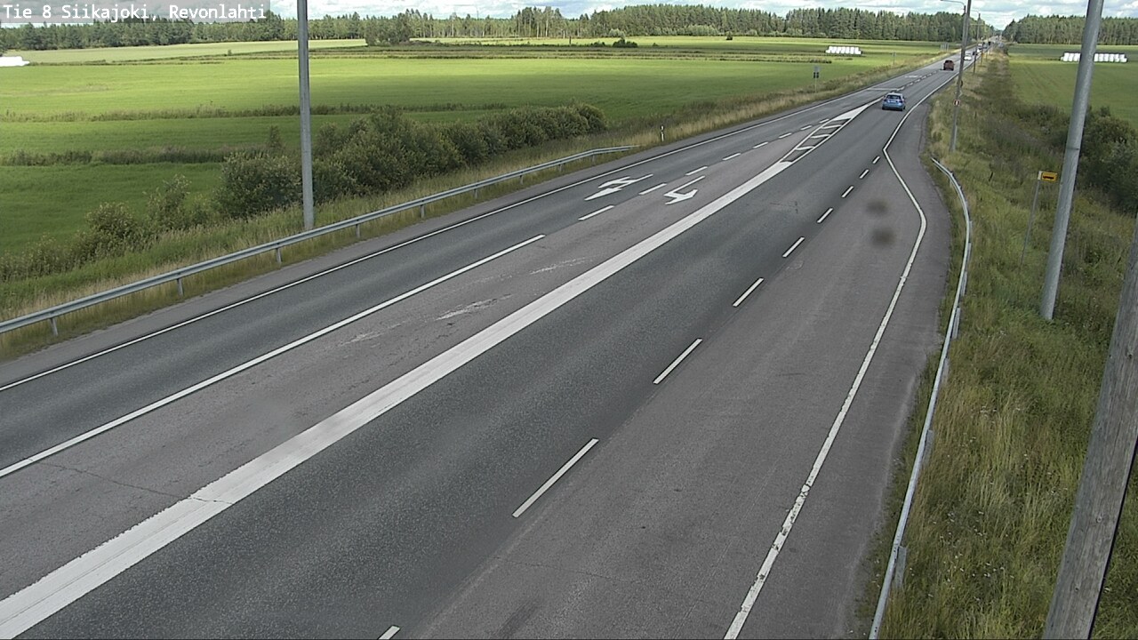 Weather Camera Image Road 8 Siikajoki, Revonlahti, Siikajoki, Pohjois-Pohjanmaa