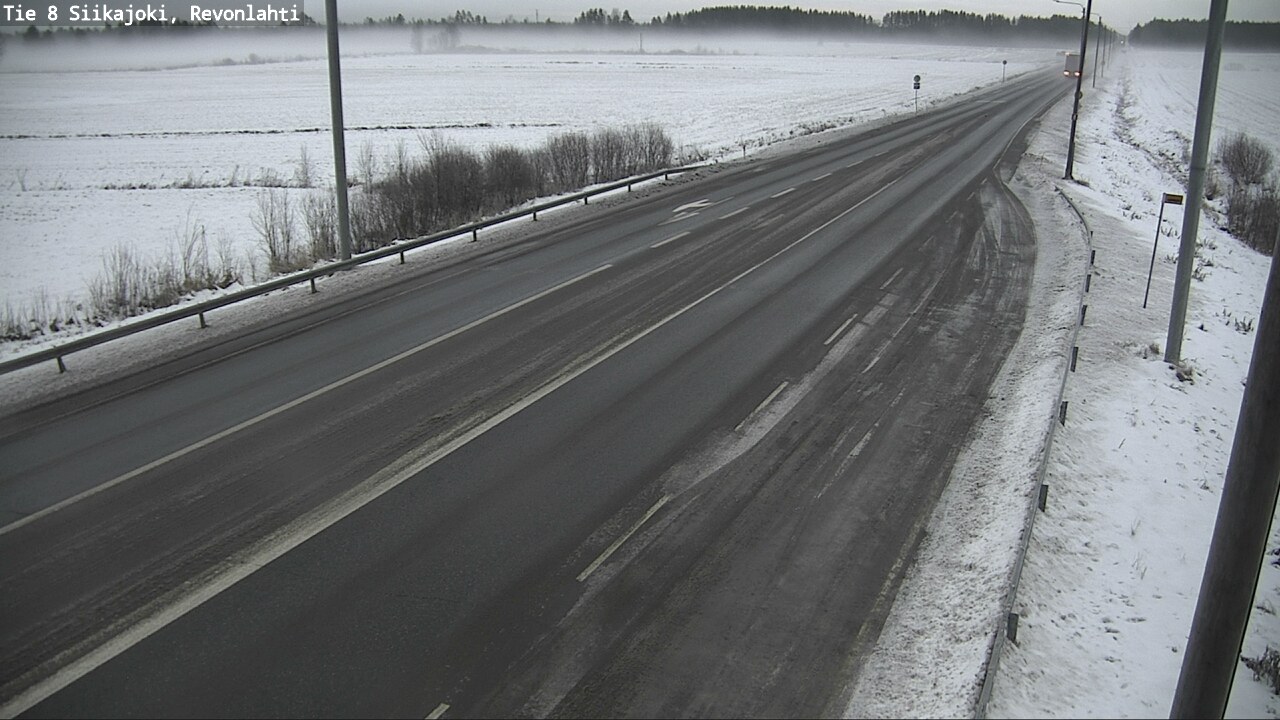 Weather Camera Image Road 8 Siikajoki, Revonlahti, Siikajoki, Pohjois-Pohjanmaa