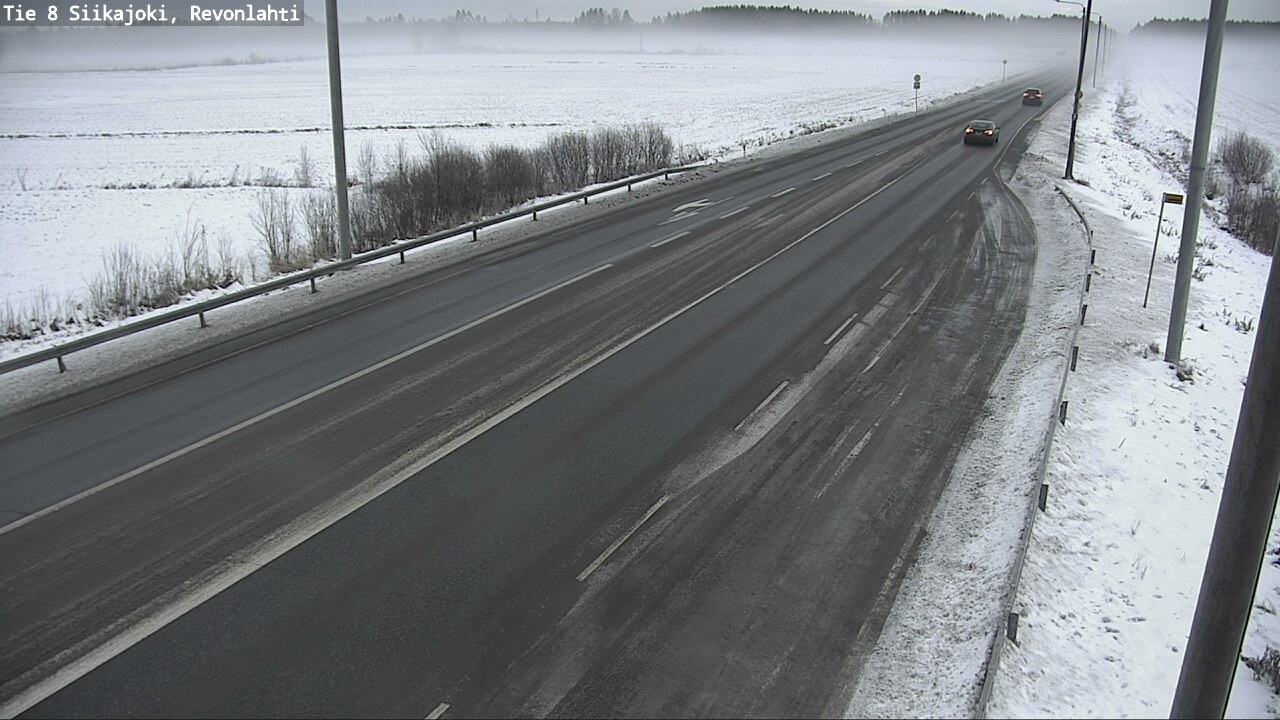 Weather Camera Image Road 8 Siikajoki, Revonlahti, Siikajoki, Pohjois-Pohjanmaa