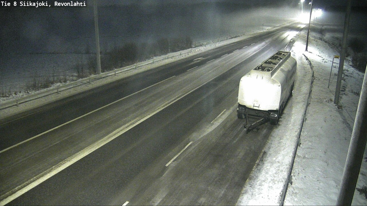 Weather Camera Image Road 8 Siikajoki, Revonlahti, Siikajoki, Pohjois-Pohjanmaa