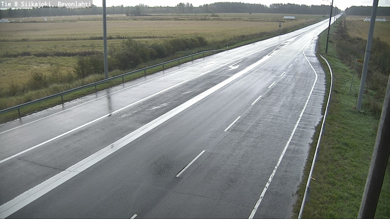 Weather Camera Image Road 8 Siikajoki, Revonlahti, Siikajoki, Pohjois-Pohjanmaa