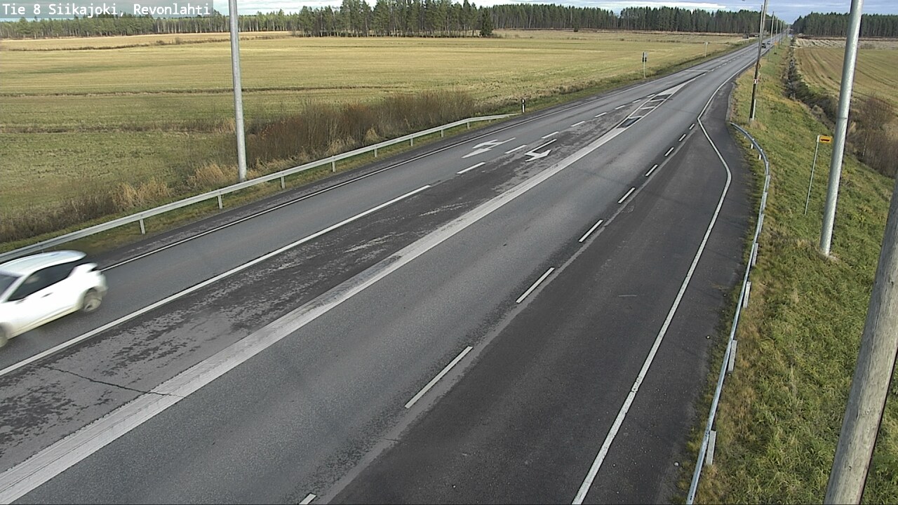 Kelikamerat Kuva Tie 8 Siikajoki, Revonlahti, Siikajoki, Pohjois-Pohjanmaa