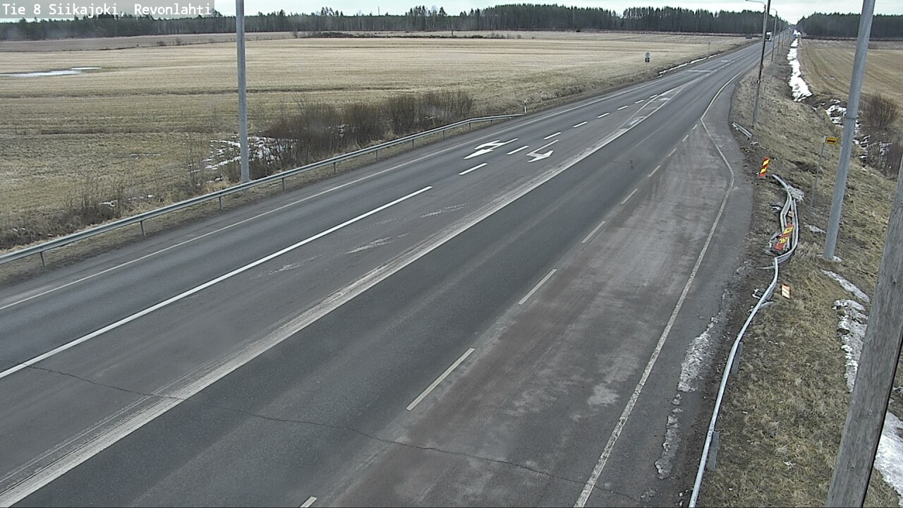 Weather Camera Image Väg 8 Siikajoki, Revolax, Siikajoki, Pohjois-Pohjanmaa