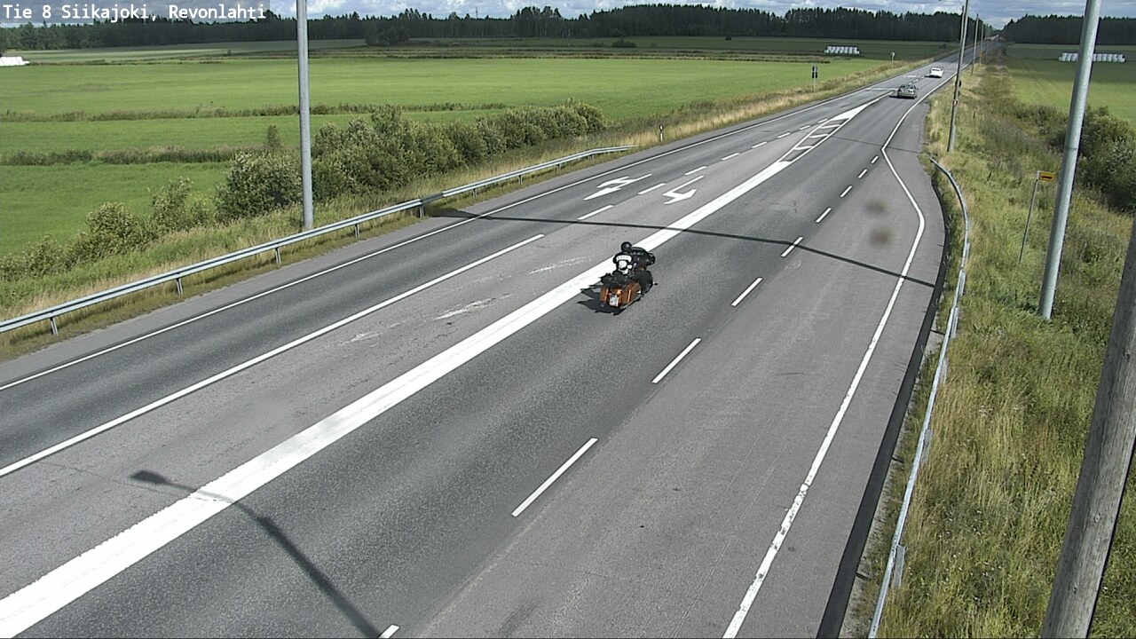 Weather Camera Image Road 8 Siikajoki, Revonlahti, Siikajoki, Pohjois-Pohjanmaa