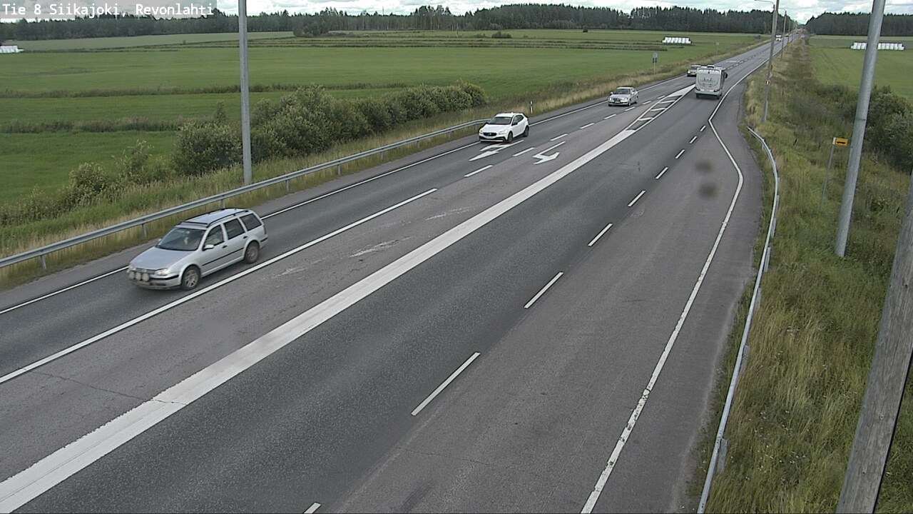 Weather Camera Image Road 8 Siikajoki, Revonlahti, Siikajoki, Pohjois-Pohjanmaa