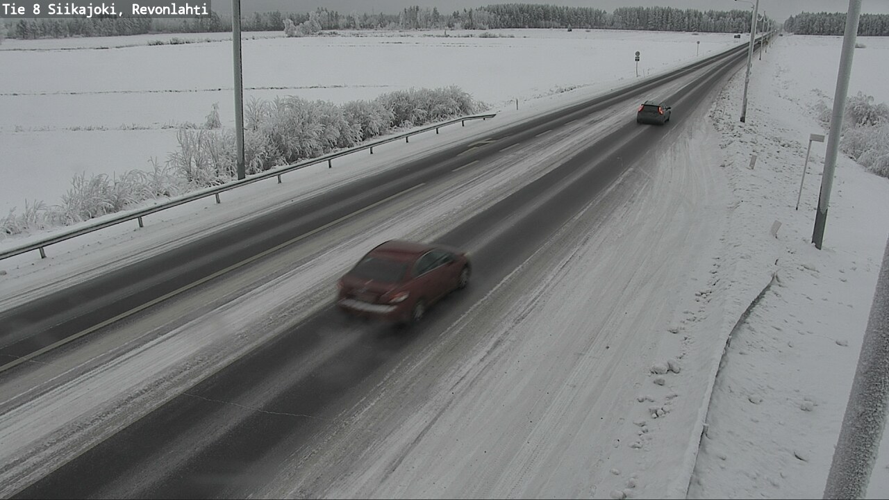 Weather Camera Image Road 8 Siikajoki, Revonlahti, Siikajoki, Pohjois-Pohjanmaa