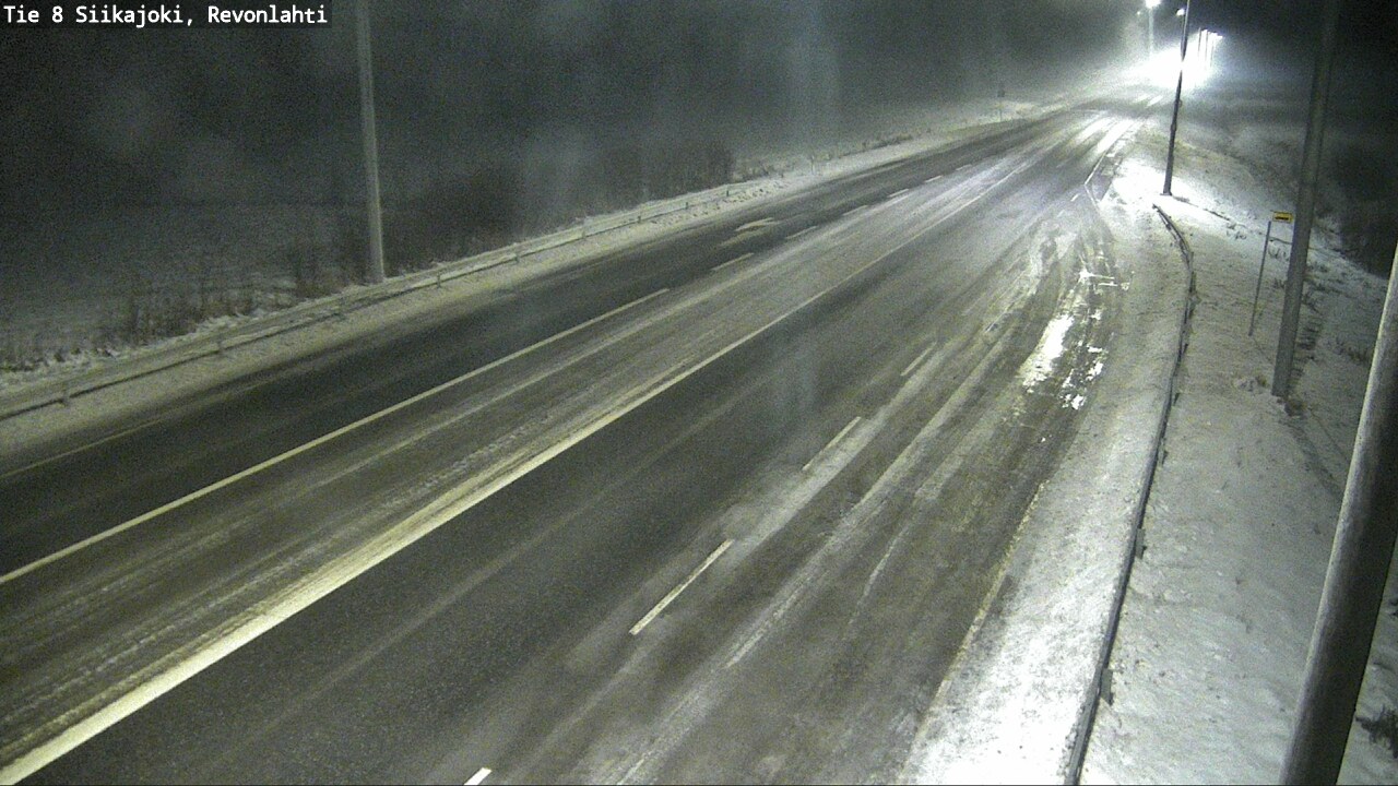 Weather Camera Image Road 8 Siikajoki, Revonlahti, Siikajoki, Pohjois-Pohjanmaa