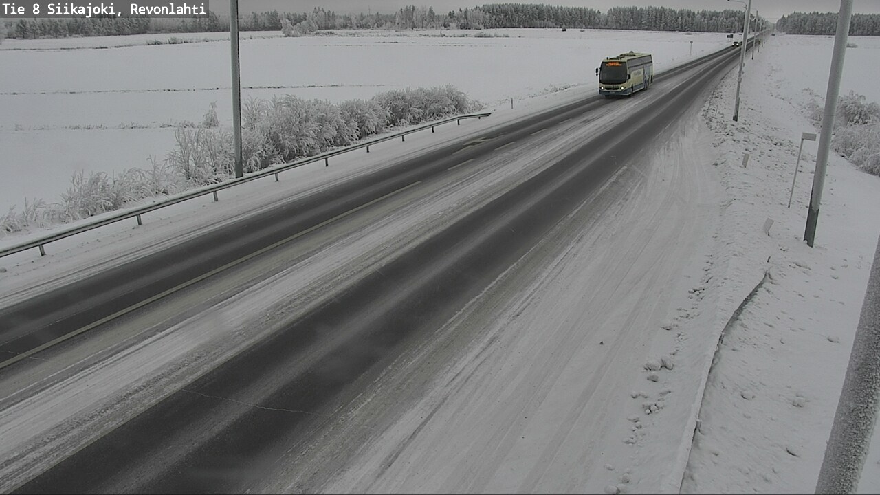 Weather Camera Image Road 8 Siikajoki, Revonlahti, Siikajoki, Pohjois-Pohjanmaa