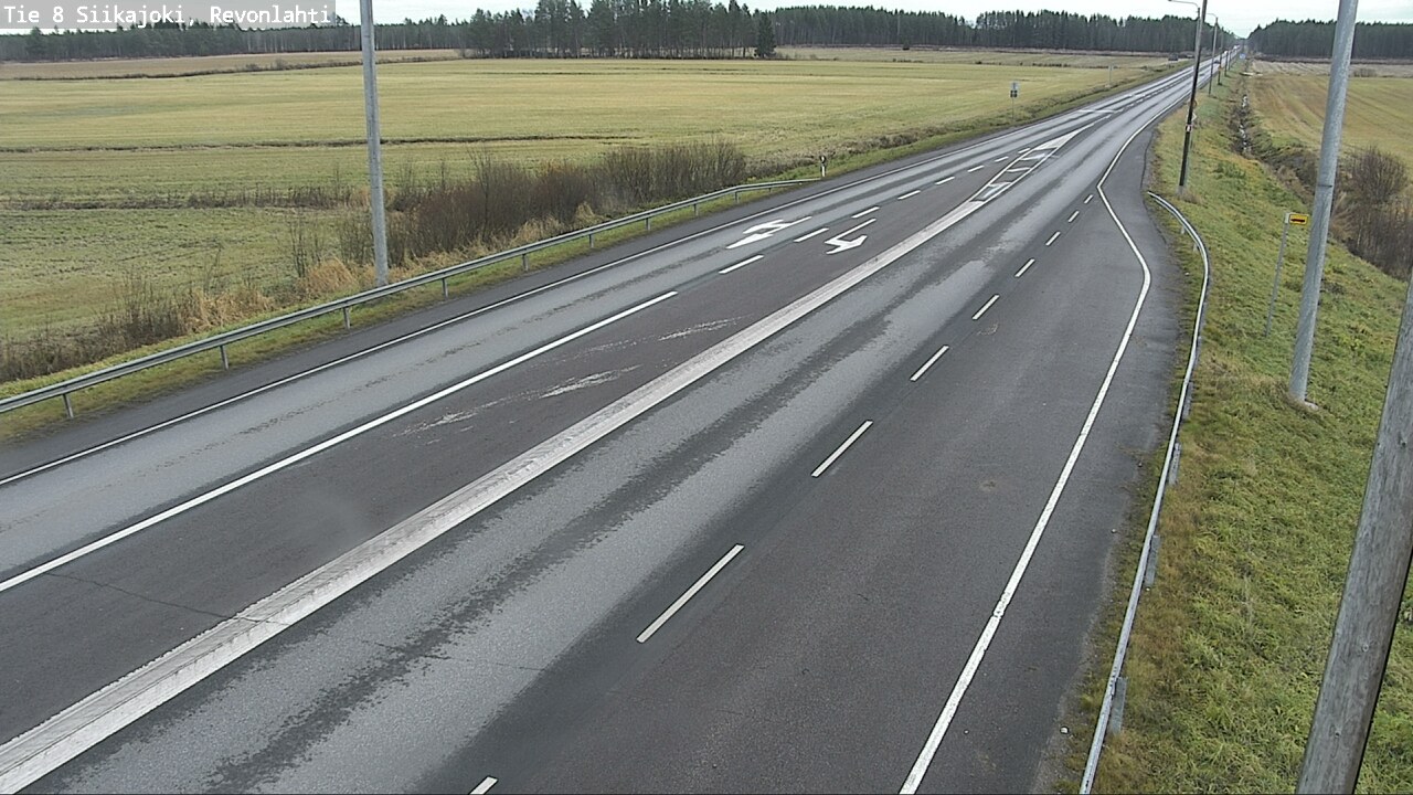 Kelikamerat Kuva Tie 8 Siikajoki, Revonlahti, Siikajoki, Pohjois-Pohjanmaa