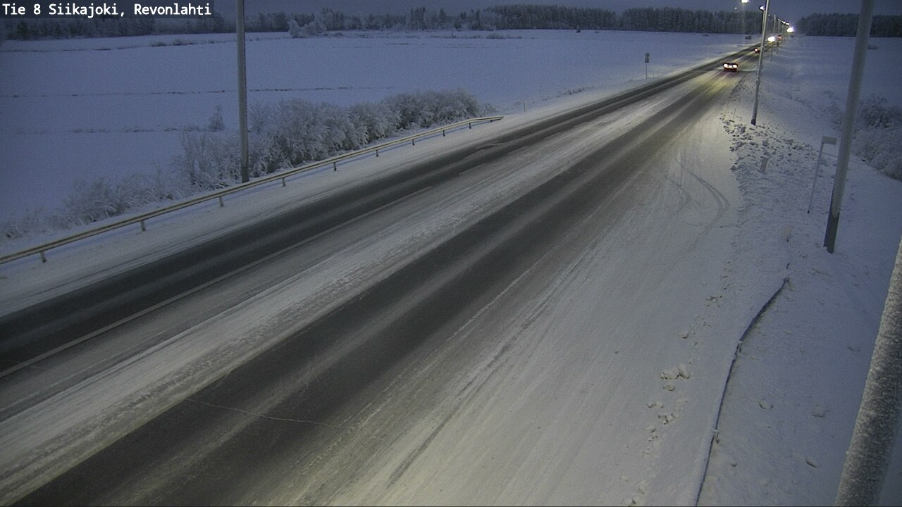 Weather Camera Image Road 8 Siikajoki, Revonlahti, Siikajoki, Pohjois-Pohjanmaa