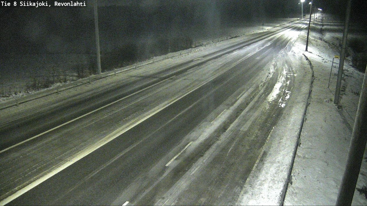 Weather Camera Image Road 8 Siikajoki, Revonlahti, Siikajoki, Pohjois-Pohjanmaa