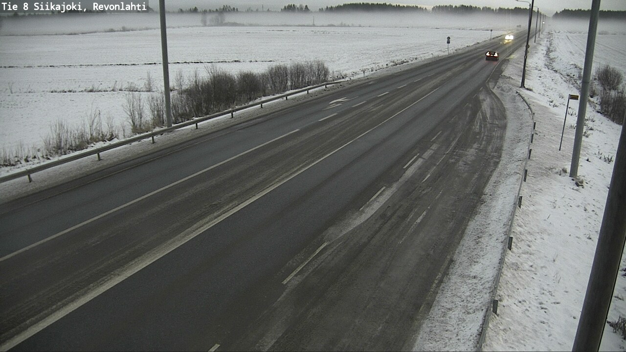 Weather Camera Image Road 8 Siikajoki, Revonlahti, Siikajoki, Pohjois-Pohjanmaa