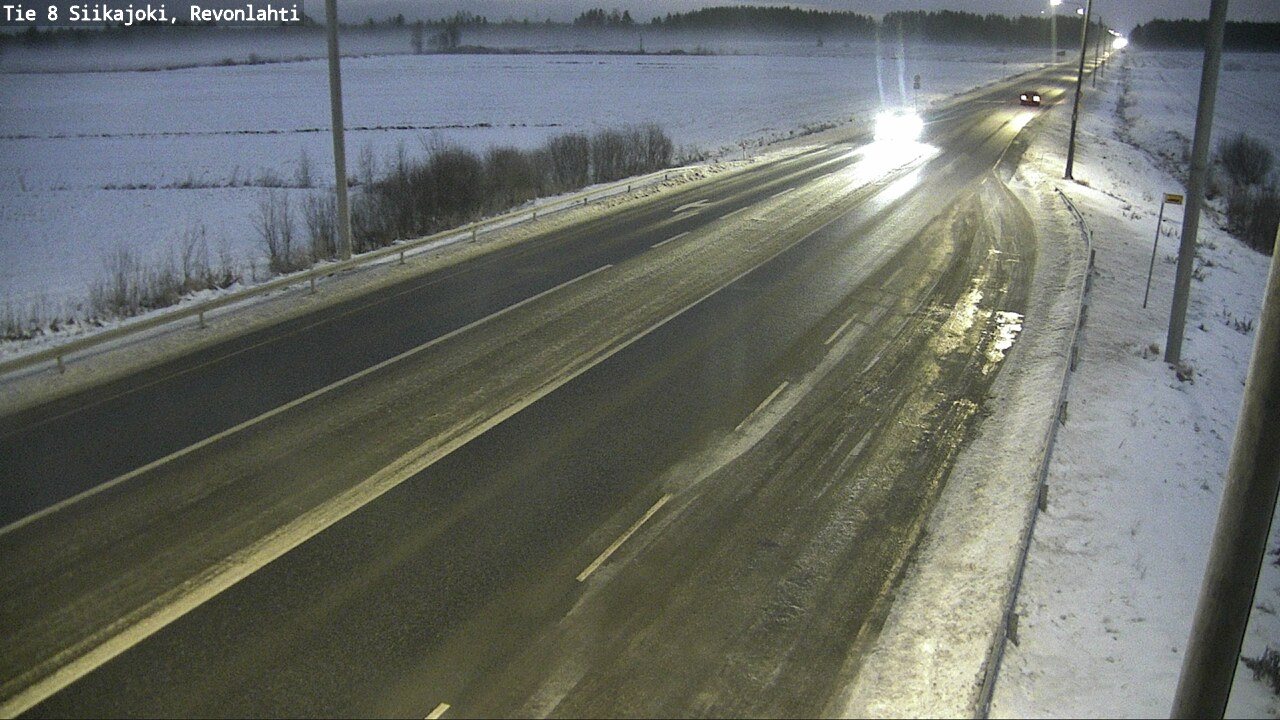 Weather Camera Image Road 8 Siikajoki, Revonlahti, Siikajoki, Pohjois-Pohjanmaa