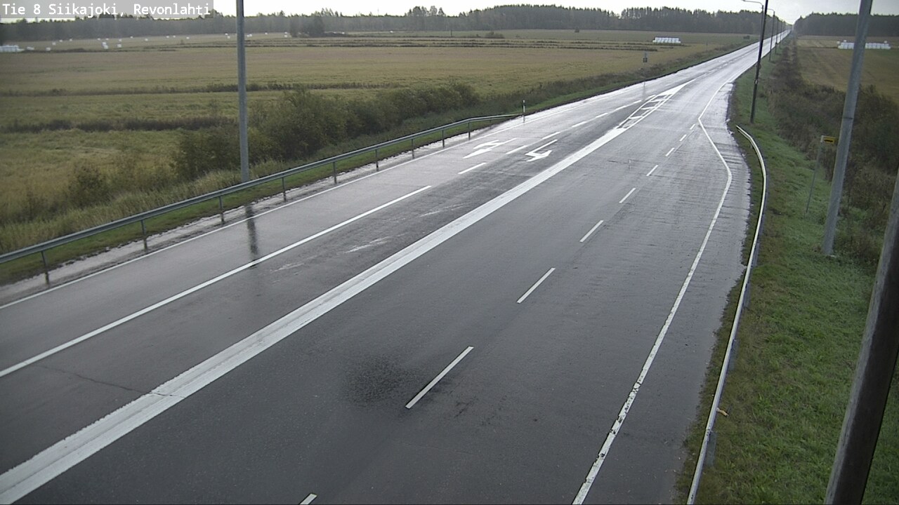 Weather Camera Image Road 8 Siikajoki, Revonlahti, Siikajoki, Pohjois-Pohjanmaa