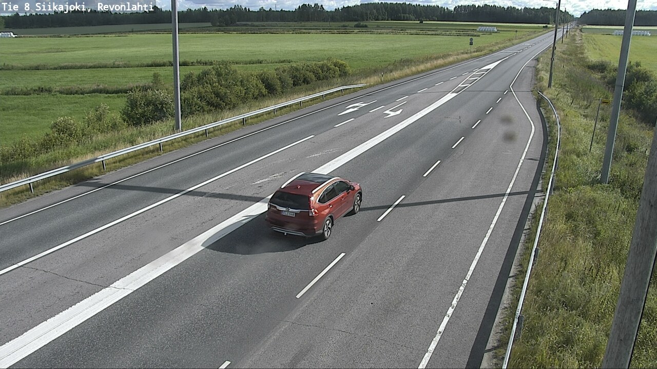 Weather Camera Image Väg 8 Siikajoki, Revolax, Siikajoki, Pohjois-Pohjanmaa