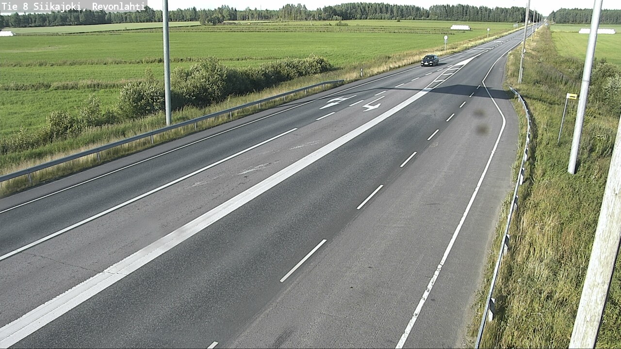 Weather Camera Image Road 8 Siikajoki, Revonlahti, Siikajoki, Pohjois-Pohjanmaa