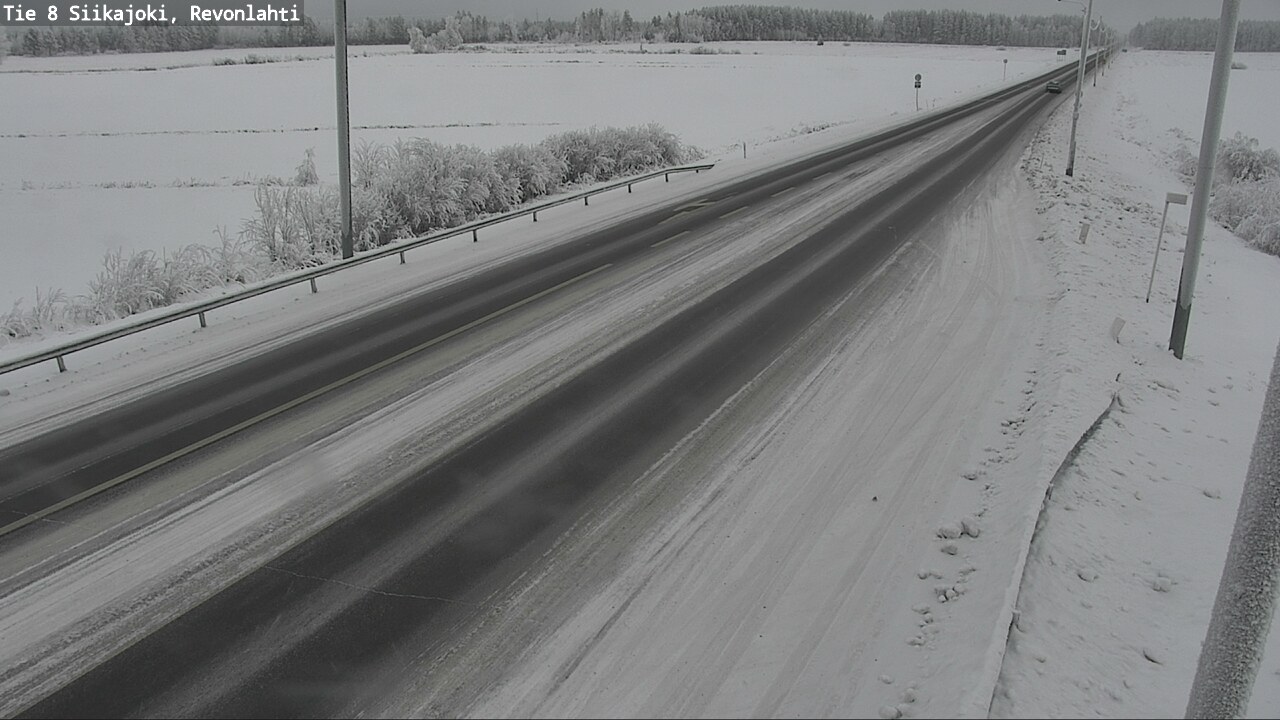 Weather Camera Image Road 8 Siikajoki, Revonlahti, Siikajoki, Pohjois-Pohjanmaa