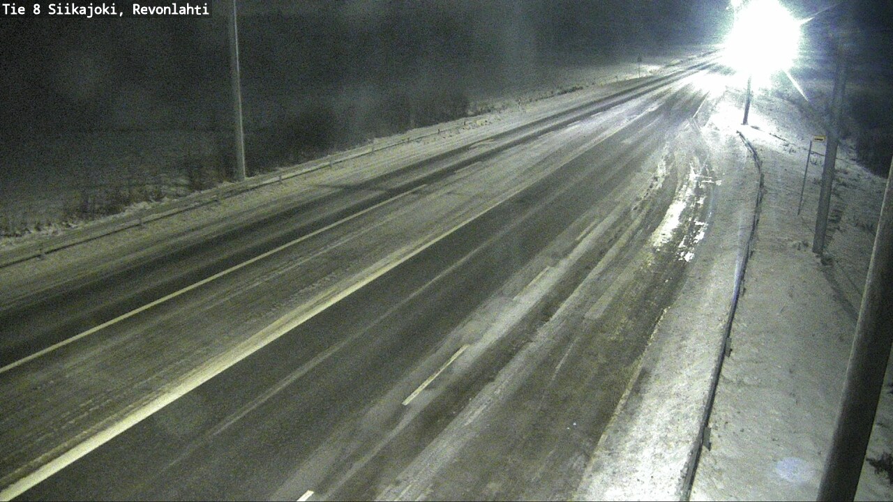 Weather Camera Image Road 8 Siikajoki, Revonlahti, Siikajoki, Pohjois-Pohjanmaa