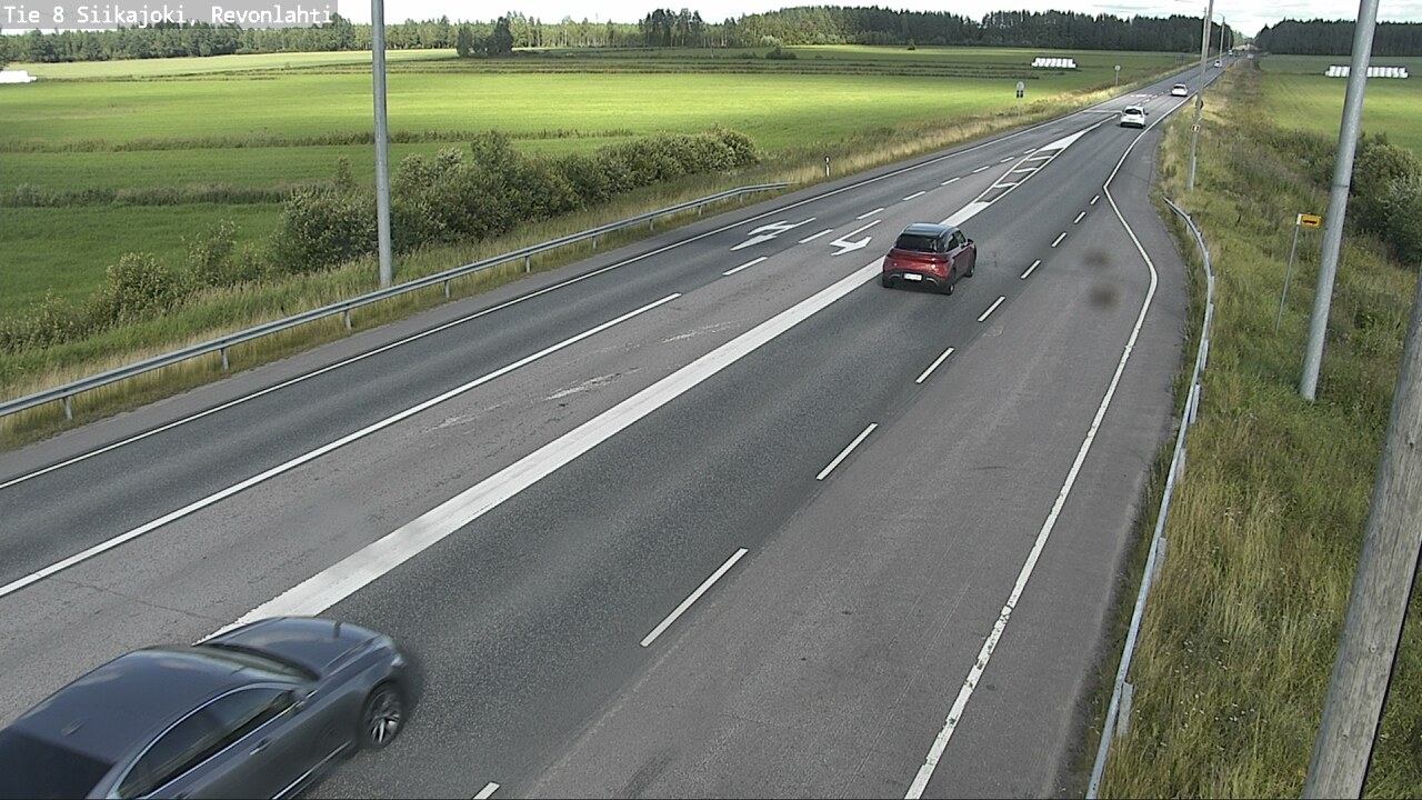 Weather Camera Image Road 8 Siikajoki, Revonlahti, Siikajoki, Pohjois-Pohjanmaa