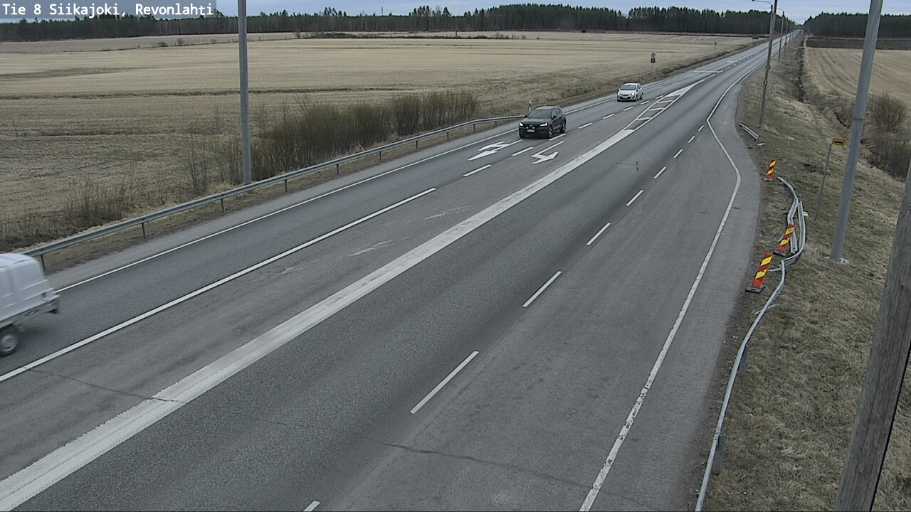Weather Camera Image Road 8 Siikajoki, Revonlahti, Siikajoki, Pohjois-Pohjanmaa