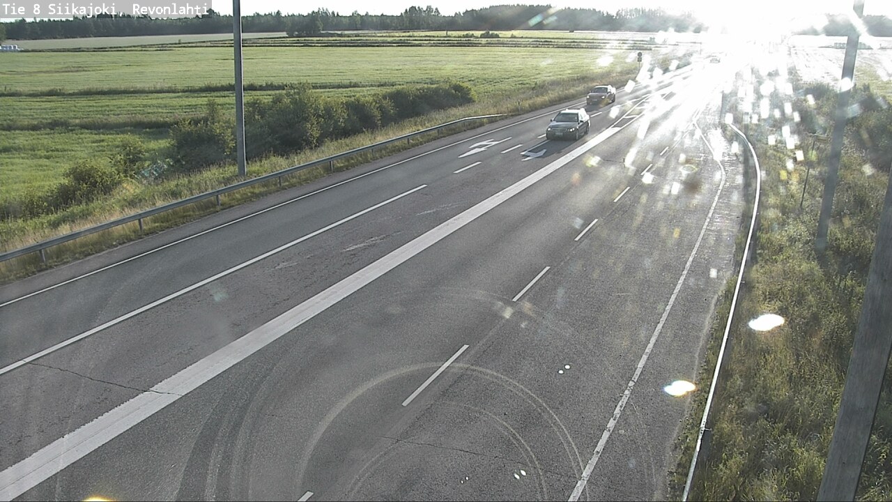 Weather Camera Image Road 8 Siikajoki, Revonlahti, Siikajoki, Pohjois-Pohjanmaa