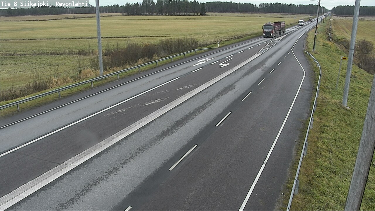 Kelikamerat Kuva Tie 8 Siikajoki, Revonlahti, Siikajoki, Pohjois-Pohjanmaa