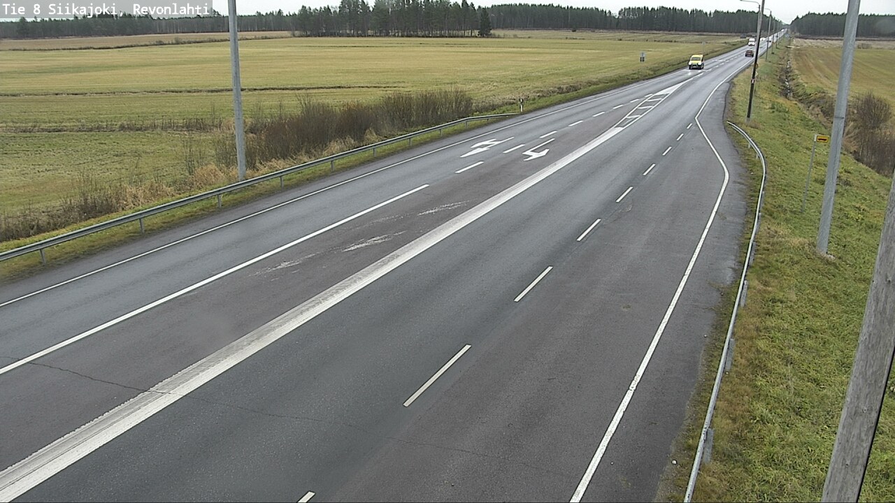 Weather Camera Image Väg 8 Siikajoki, Revolax, Siikajoki, Pohjois-Pohjanmaa