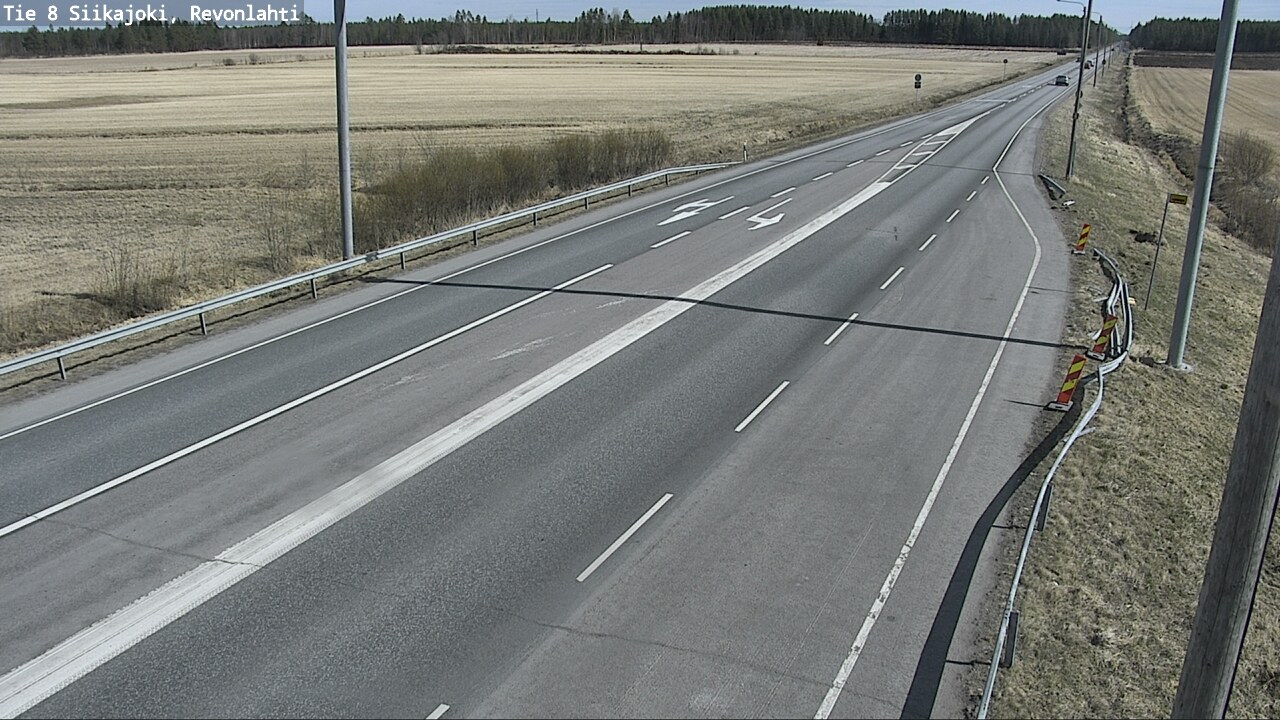 Weather Camera Image Road 8 Siikajoki, Revonlahti, Siikajoki, Pohjois-Pohjanmaa